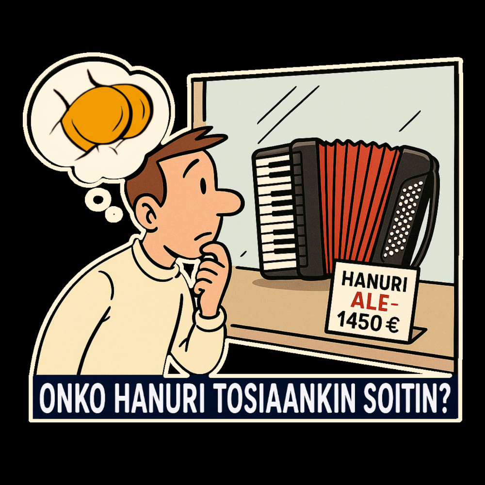 T-PAITA MUSTA - Onko hanuri todellakin soitin (00 694)