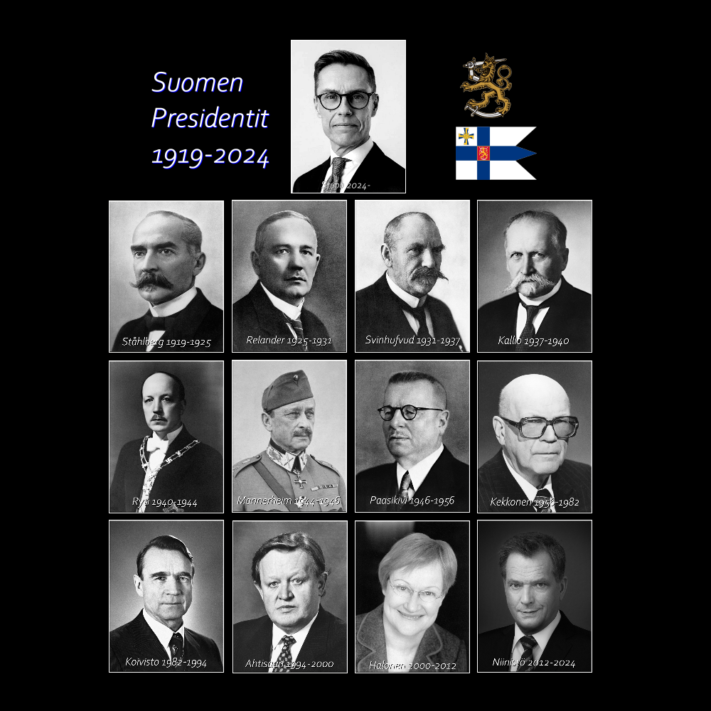 T-PAITA  - SUOMEN  PRESIDENTIT  1919-2024  (00 72)