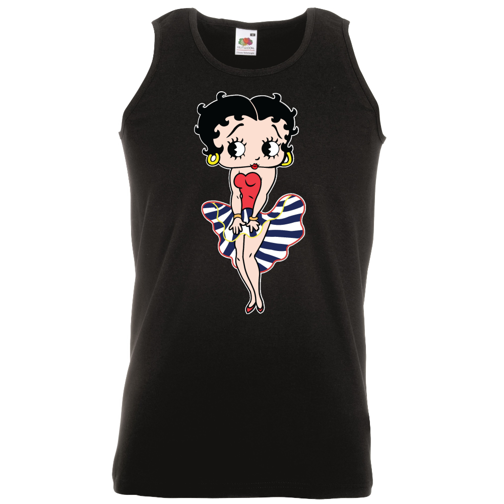 HIHATON T-PAITA MUSTA - BETTY BOOP (00 3094)