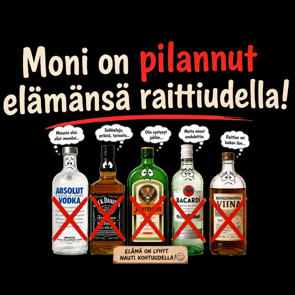 T-PAITA- MONI ON PILANNUT ELÄMÄNSÄ RAITTIUDELLA!