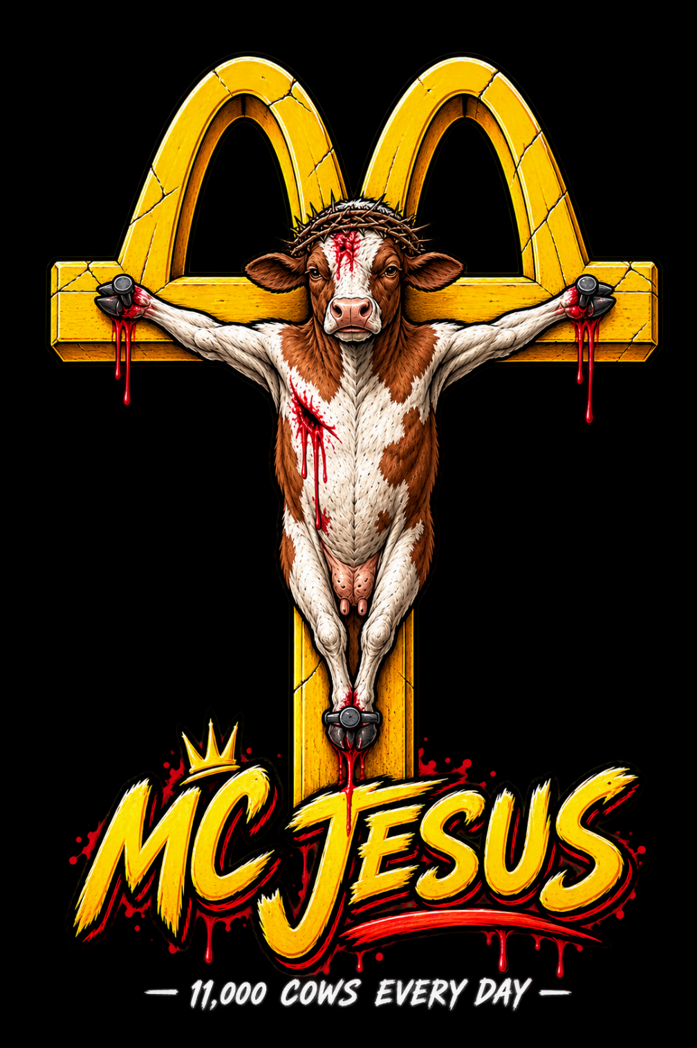 T-PAITA keltainen Mc Jesus (00 998)