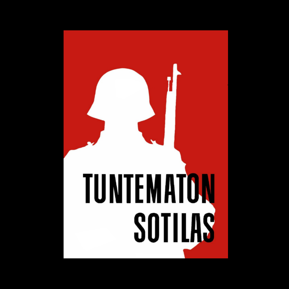 T-PAITA  - TUNTEMATON SOTILAS musta (00 415)