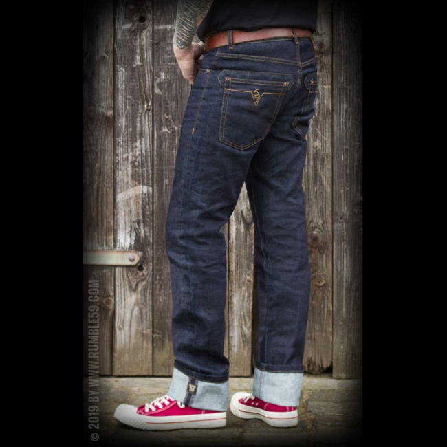 Farkut - Raw Denim - Blue Burning Blacktop - Rumble59