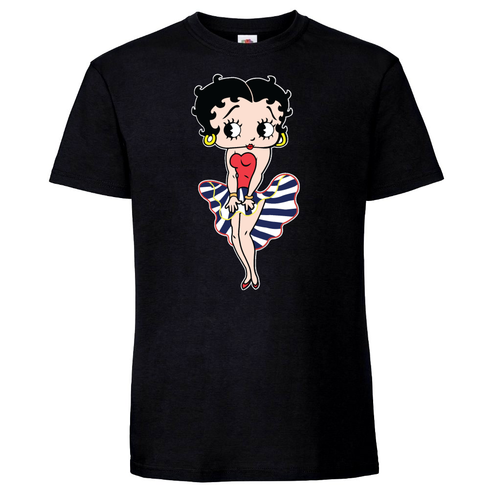 T-PAITA MUSTA - BETTY BOOP (3094)