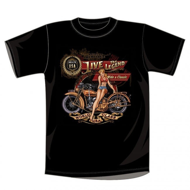 T-PAITA - AMERICAN HERITAGE, LIVE THE LEGEND, RIDE A CLASSIC (1000)