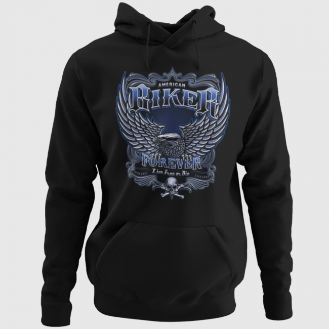 HUPPARI MUSTA - BIKER FOREVER (959)