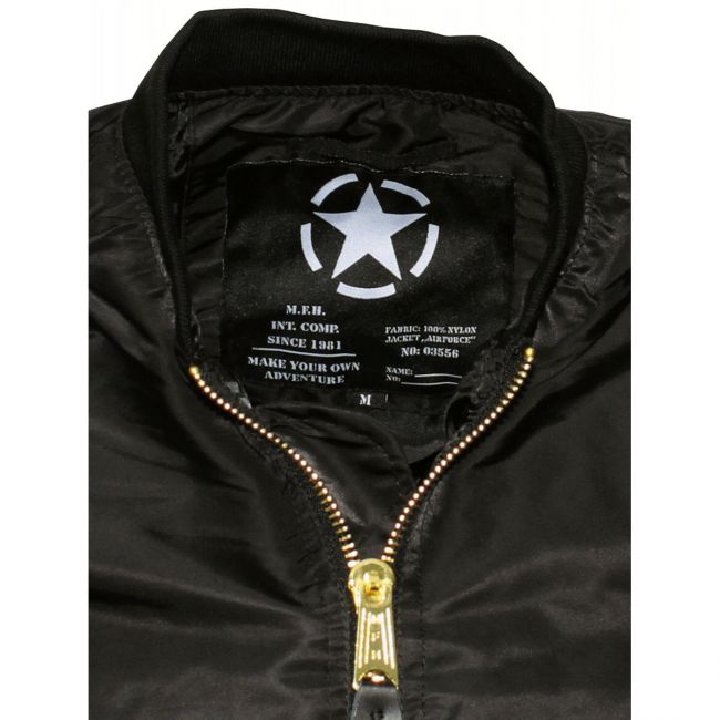 US Airforce Jacket, MA1, black