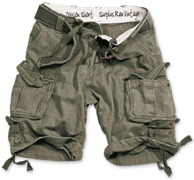 SHORTSIT - DIVISION SHORTS OLIVE WASHED - SURPLUS