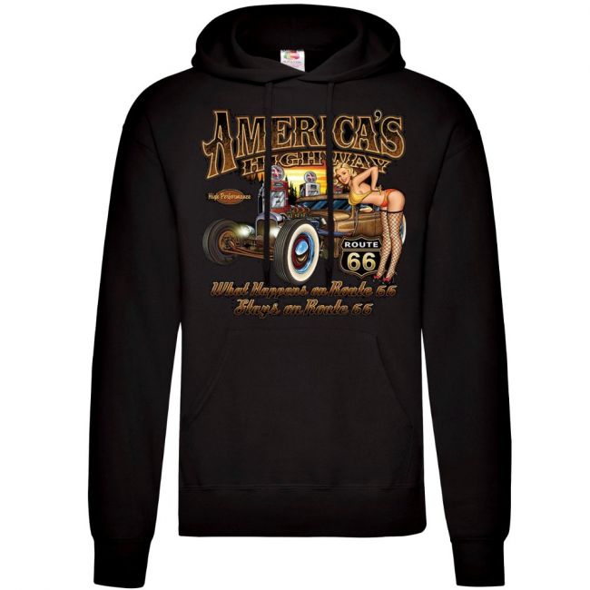 CLASSIC HUPPARI MUSTA - AMERICAS HIGHWAY HOT ROD (382)
