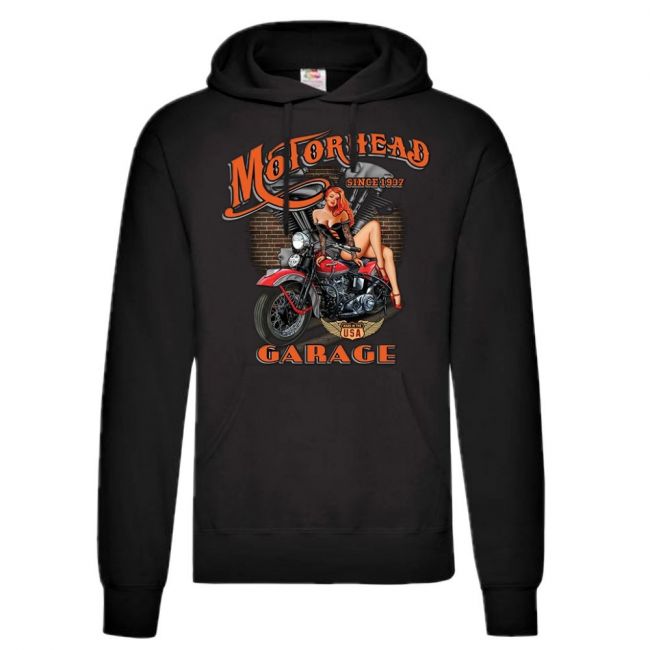 CLASSIC HUPPARI musta - MOTORHEAD GARAGE (1005)