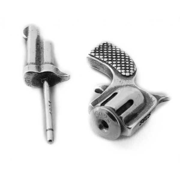 KORVAKORUT - Revolveri - Hopeiset korvakorut