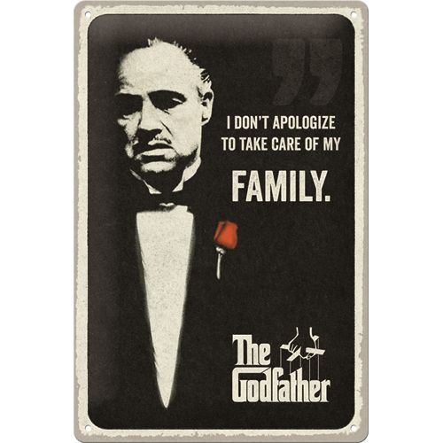 Kilpi 20x30 The Godfather - I don't apologize