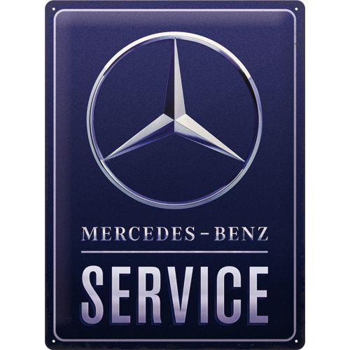 Kilpi 30x40 Mercedes-Benz SERVICE BLUE