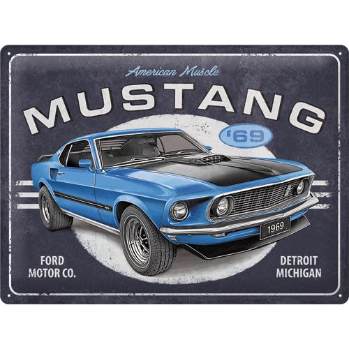 Kilpi 30x40 Ford Mustang - 1969 Mach 1 Blue