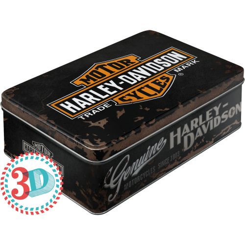 Säilytyspurkki flat Harley-Davidson logo
