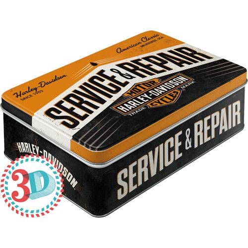 Säilytyspurkki flat Harley-Davidson Service & Repair