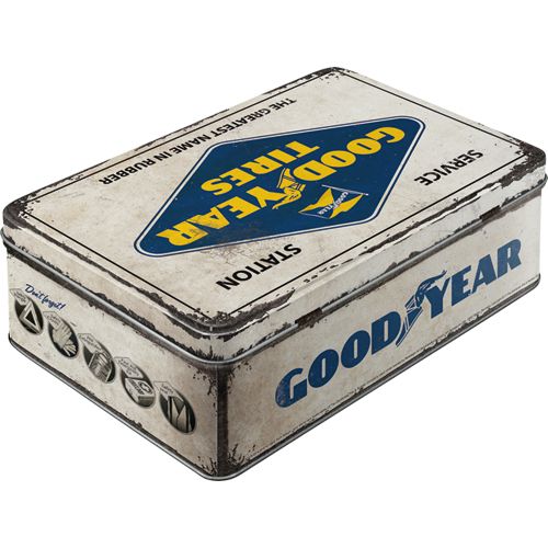 Säilytyspurkki flat Goodyear logo