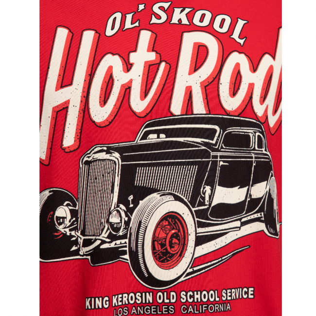 King Kerosin - T-paita punainen - OL' SKOOL