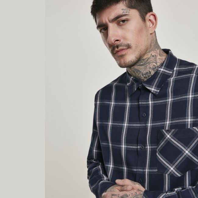 KAULUSPAITA - Basic Check Shirt - URBAN CLASSICS