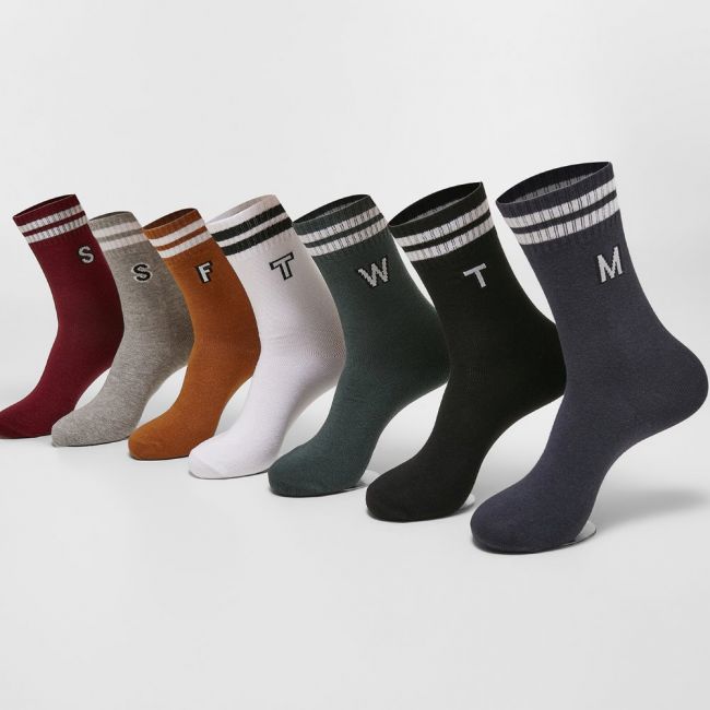 SUKAT - College Letter Socks 7-Pack multicolor