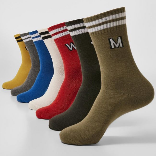 SUKAT - College Letter Socks 7-Pack wintercolors