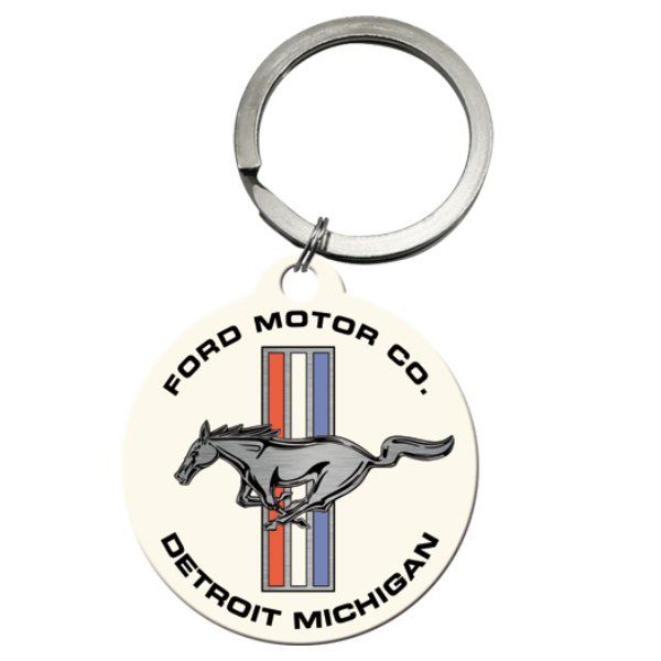 Avaimenperä Ford Mustang - Horse & Stripes Logo