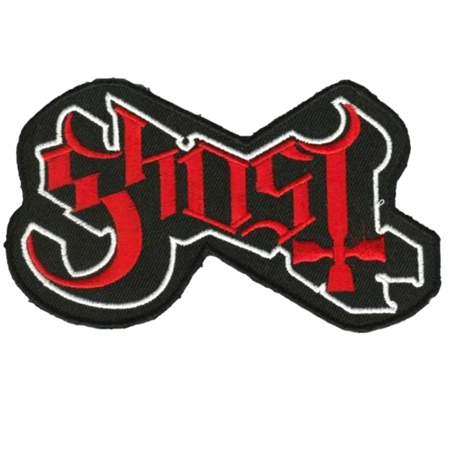 KANGASMERKKI - Ghost - Red logo (50056)