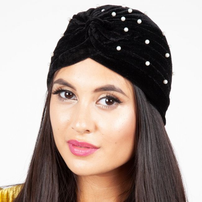 TURBAANI - Brianna Noir Pearl Turban