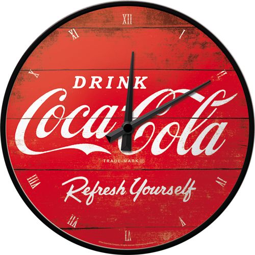 Seinäkello Coca-Cola logo