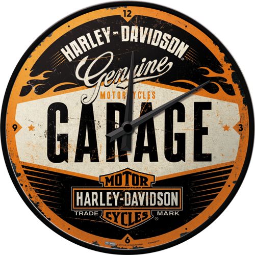 Seinäkello Harley-Davidson Garage