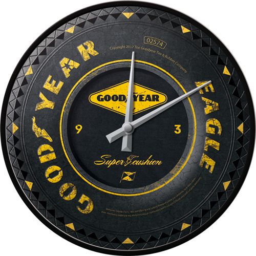 Seinäkello Goodyear rengas