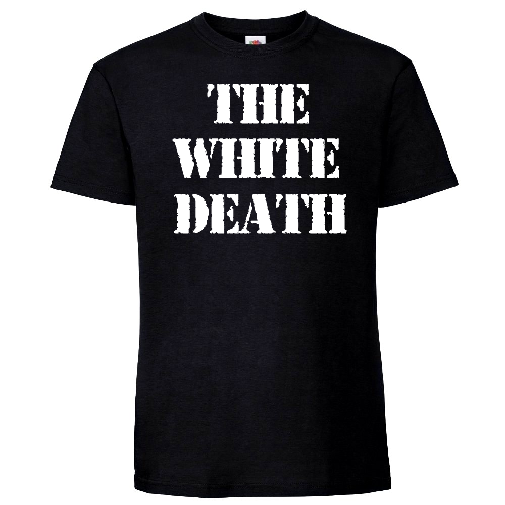 T-PAITA MUSTA - THE WHITE DEATH (00 2148)