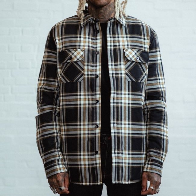 VUORELLINEN FLANELIPAITA - FLANNEL CHECKED OVERSHIRT MUSTARD