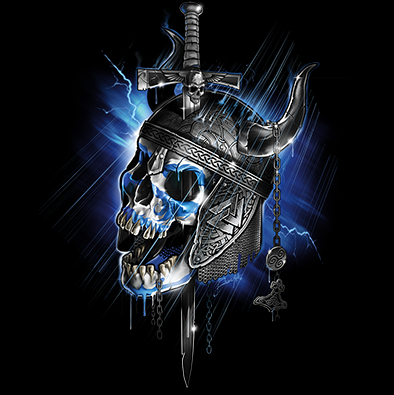 VIKING NORTHMAN SKULL (664)