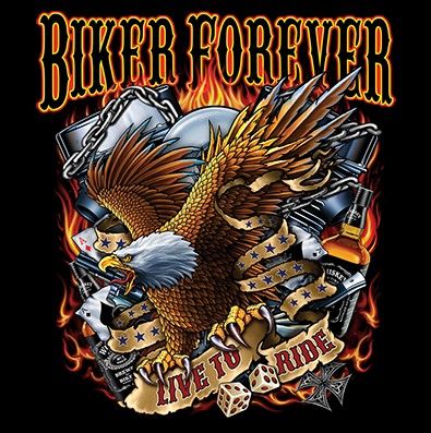 CLASSIC HUPPARI MUSTA - BIKER FOREVER GAMBLE (720)