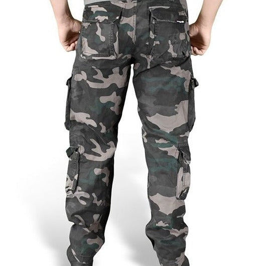 REISITASKUHOUSUT - AIRBORNE SLIMMY blackcamo