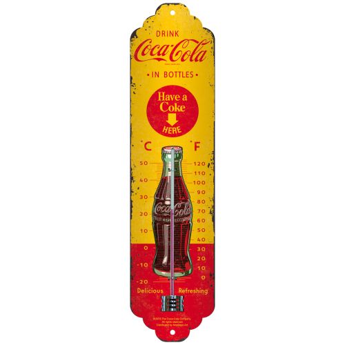 Lämpömittari Lämpömittari Coca-Cola in bottles