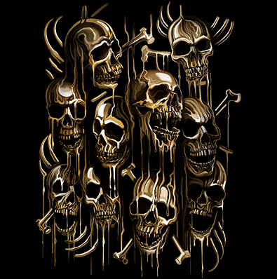 GOLD SKULLS (806)