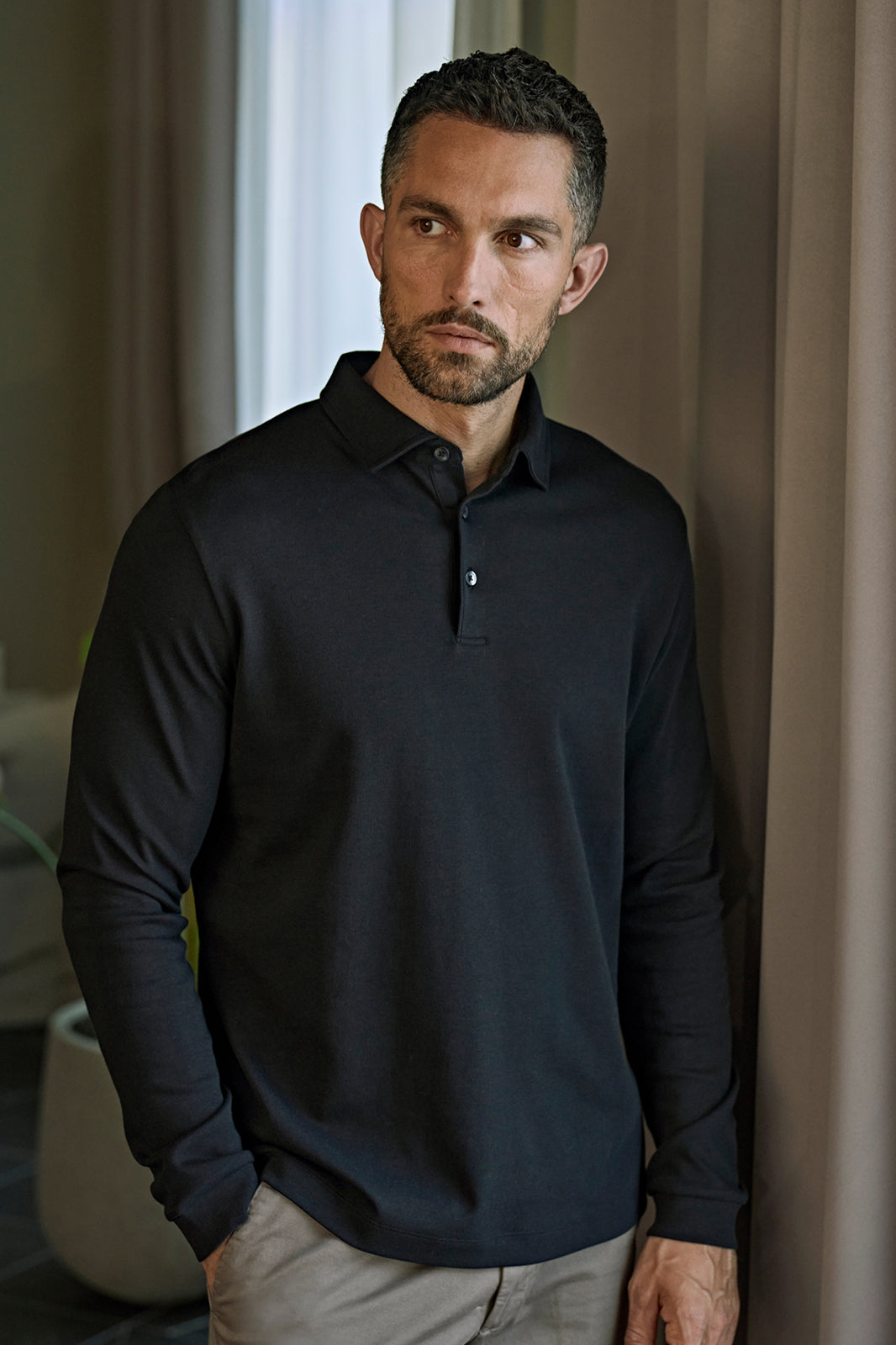 PIMA COTTON PITKÄHIHAINEN PIKEE