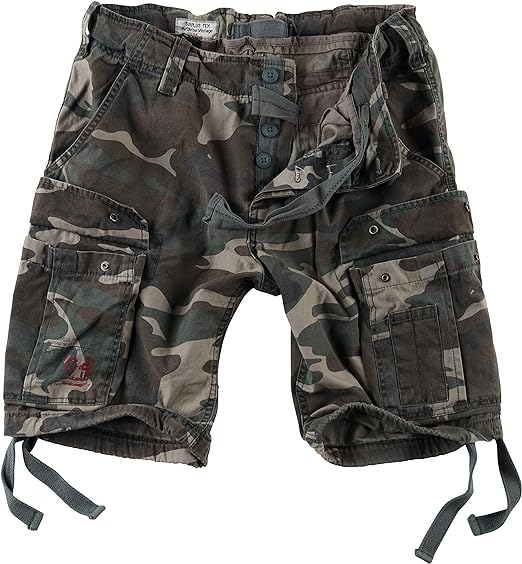 SHORTSIT - Airborne Vintage Shorts WOODLAND CAMO (22) - SURPLUS