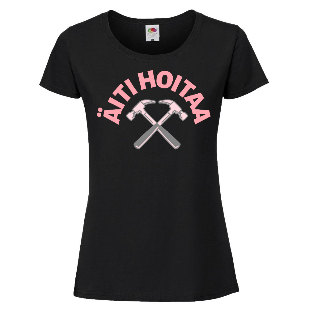 NAISTEN PAITA MUSTA - ÄITI HOITAA (00 2841)