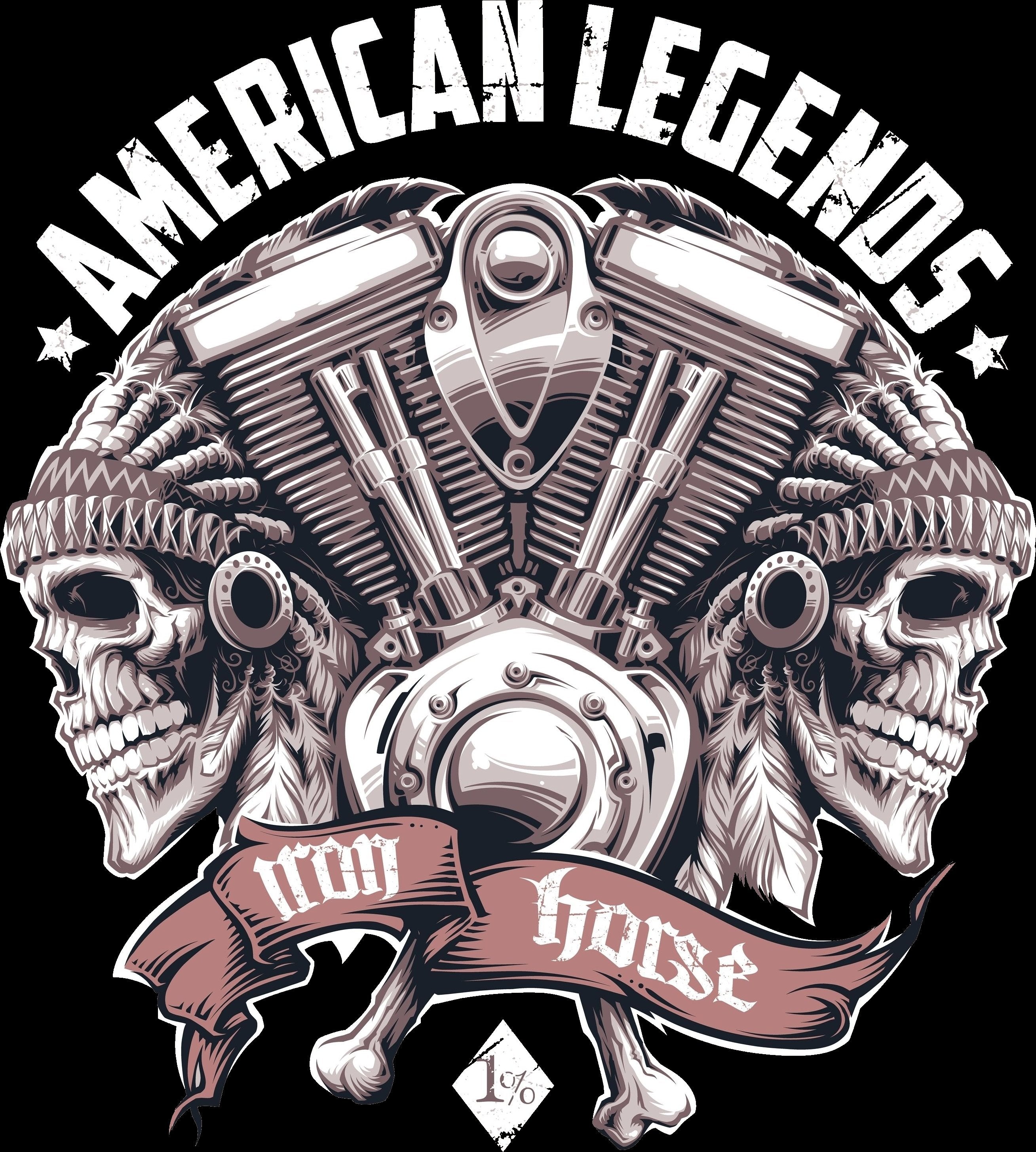 HUPPARI MUSTA - AMERICAN LEGENDS (00 643)