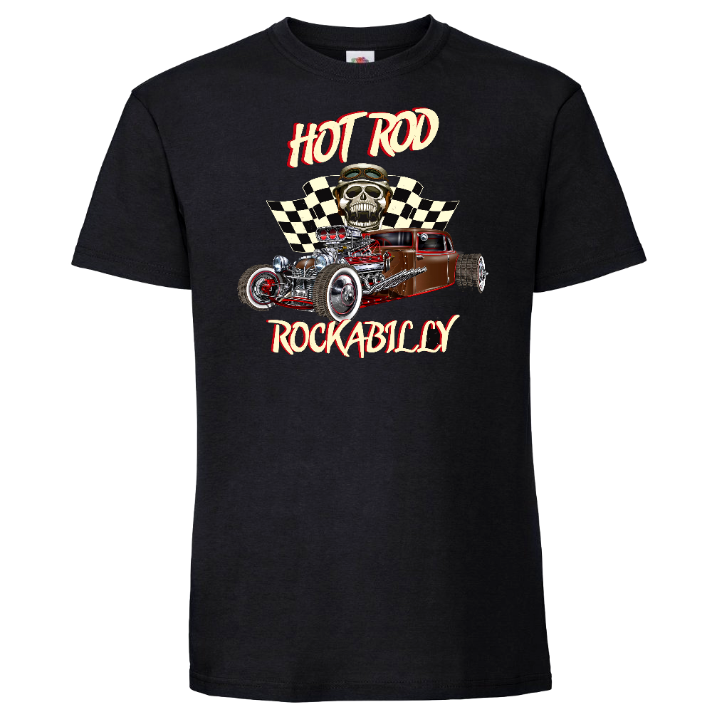 T-PAITA MUSTA - HOT ROD ROCKABILLY (00 44)
