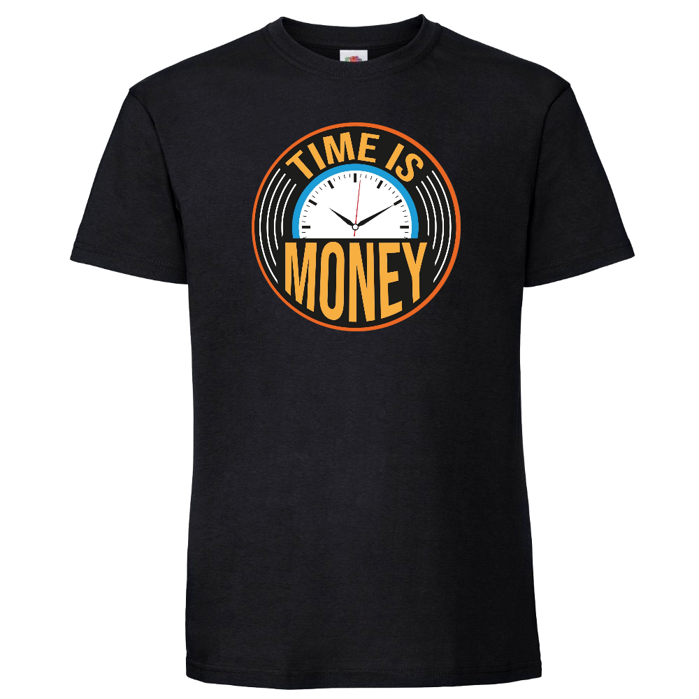 T-PAITA MUSTA - TIME IS MONEY