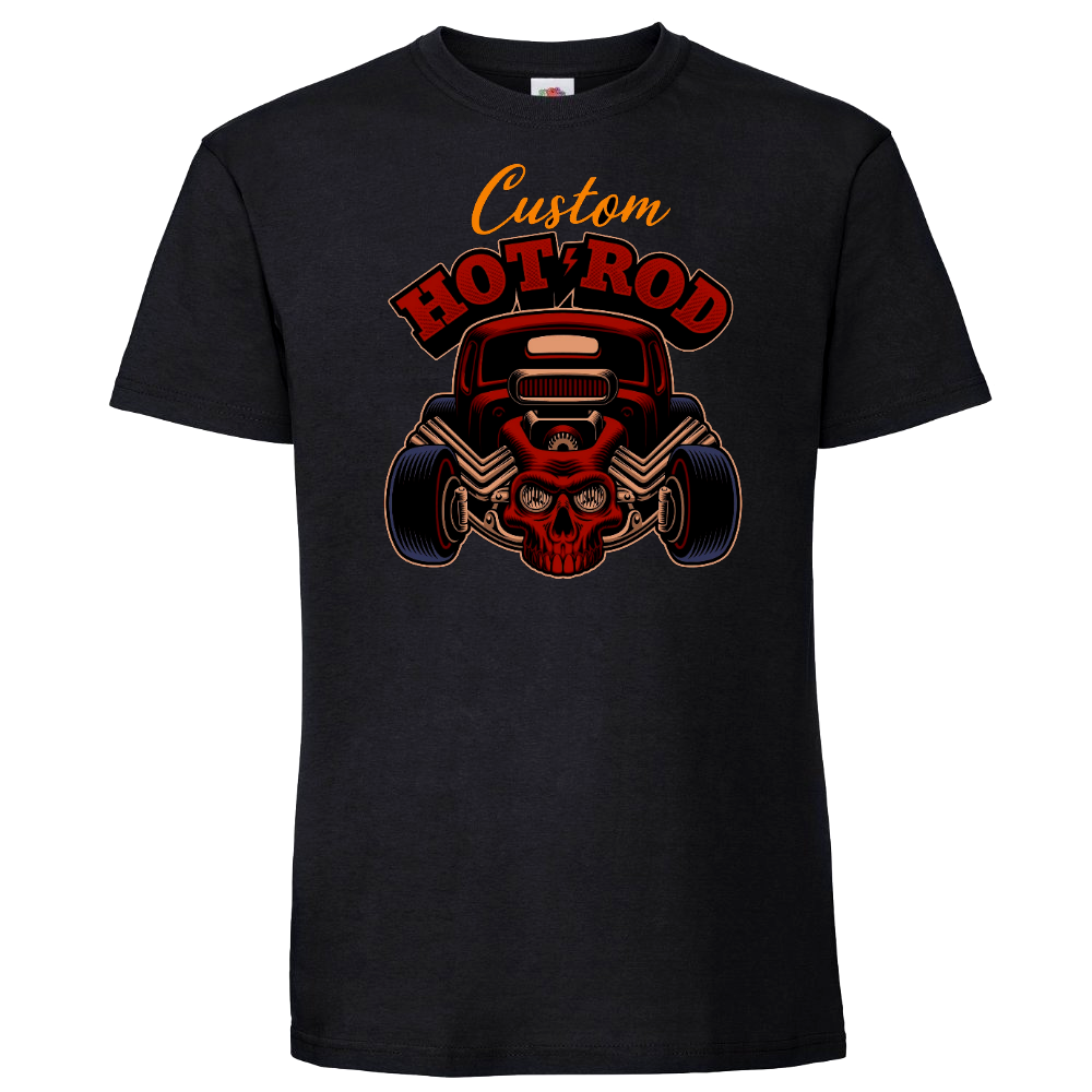 T-PAITA MUSTA - CUSTOM HOT ROD CAR (2864)