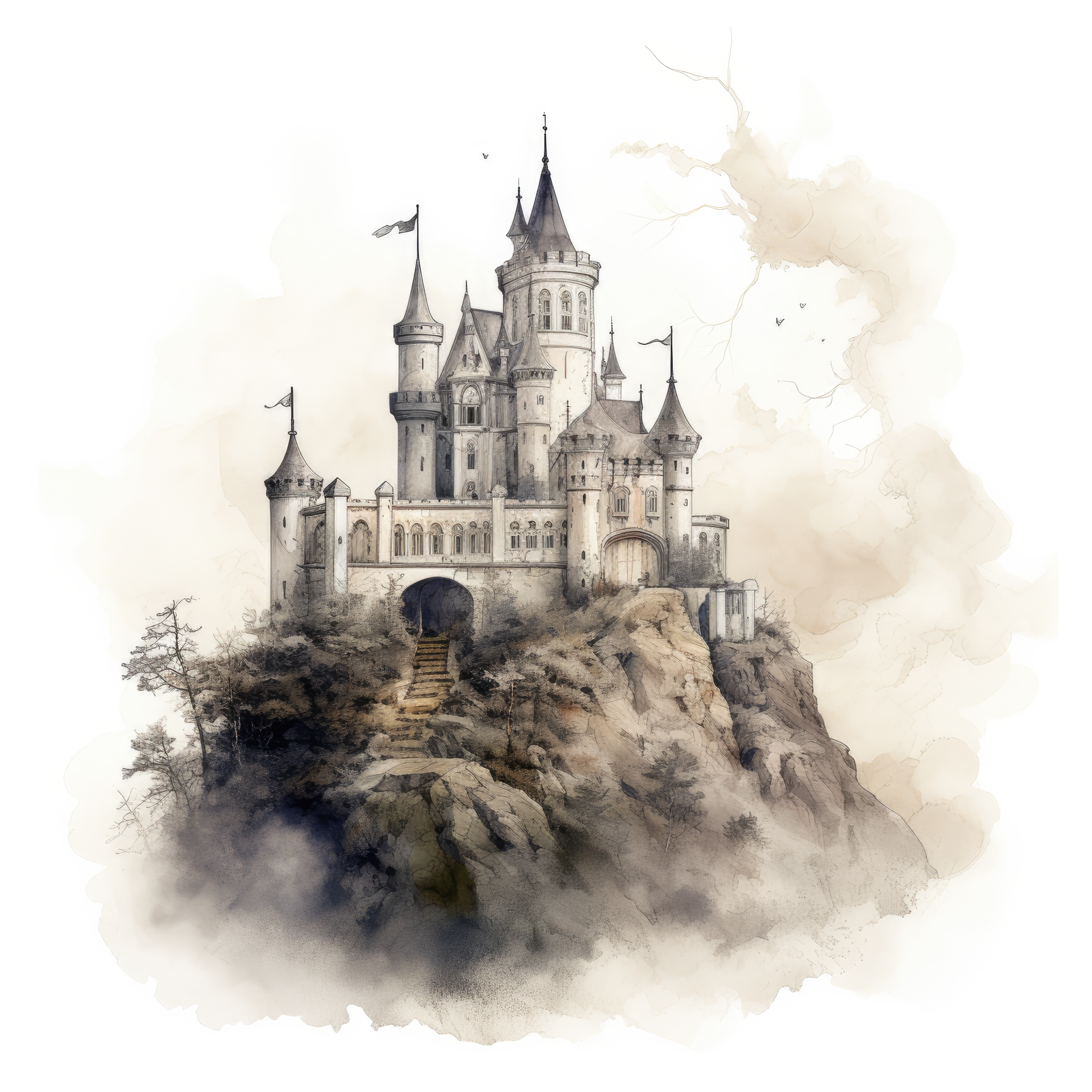 A haunted castle on a hill (paitakuva)