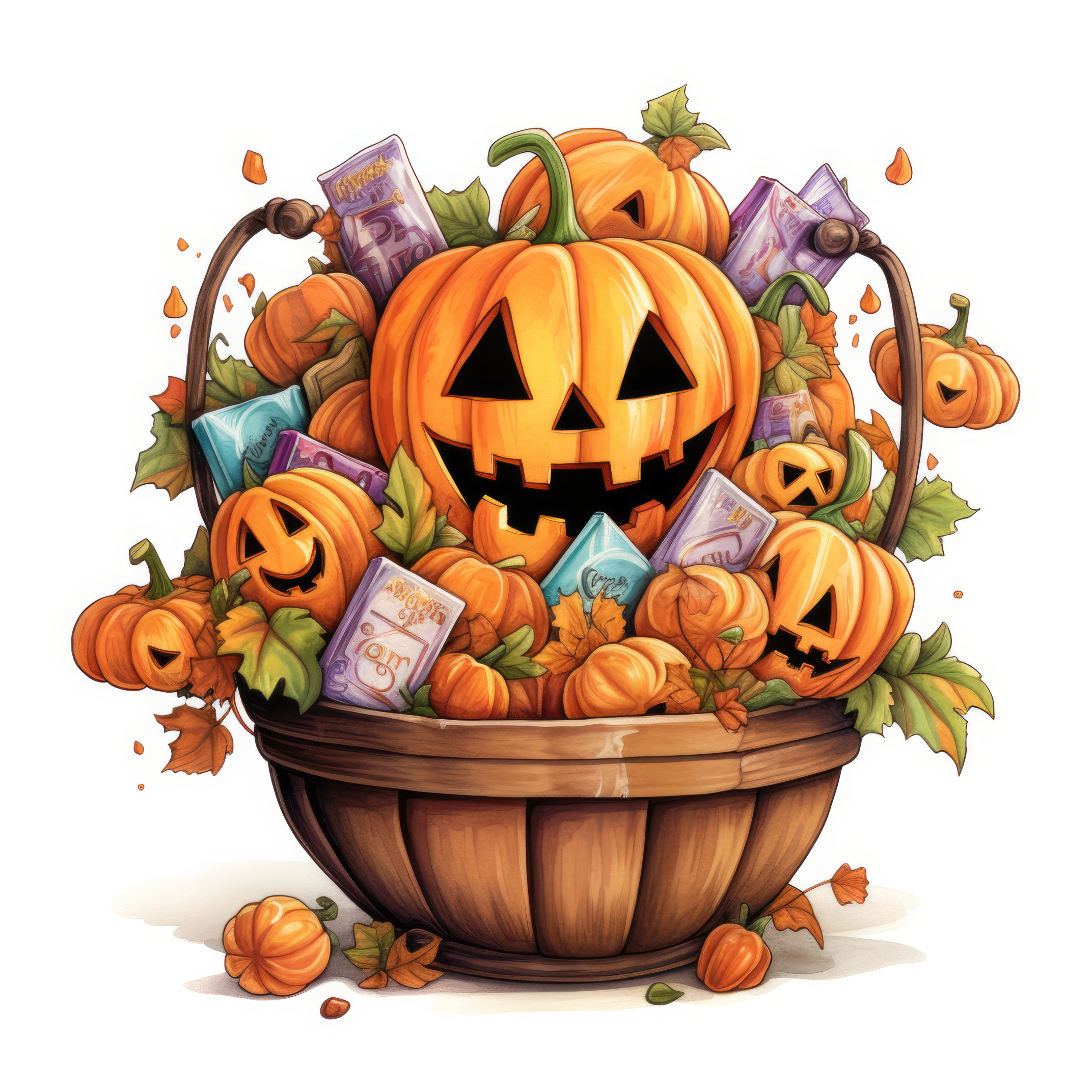 A jack-o-basket full of candy 1 (paitakuva)