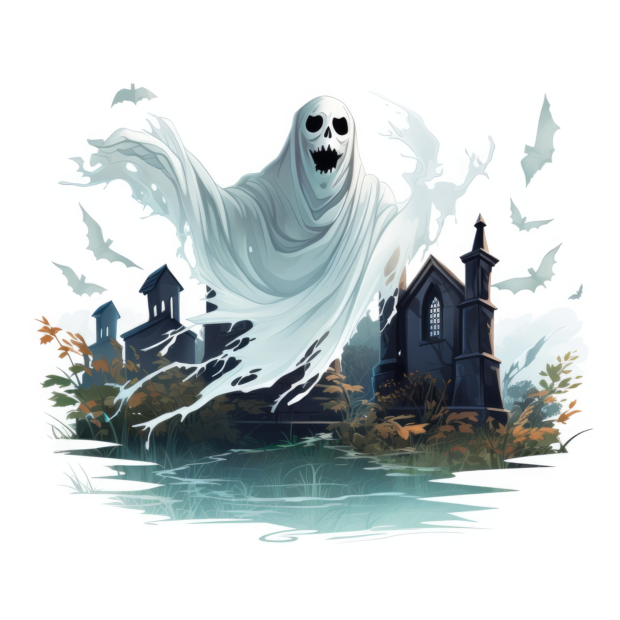 A phantom floating through a graveyard 3 (paitakuva)