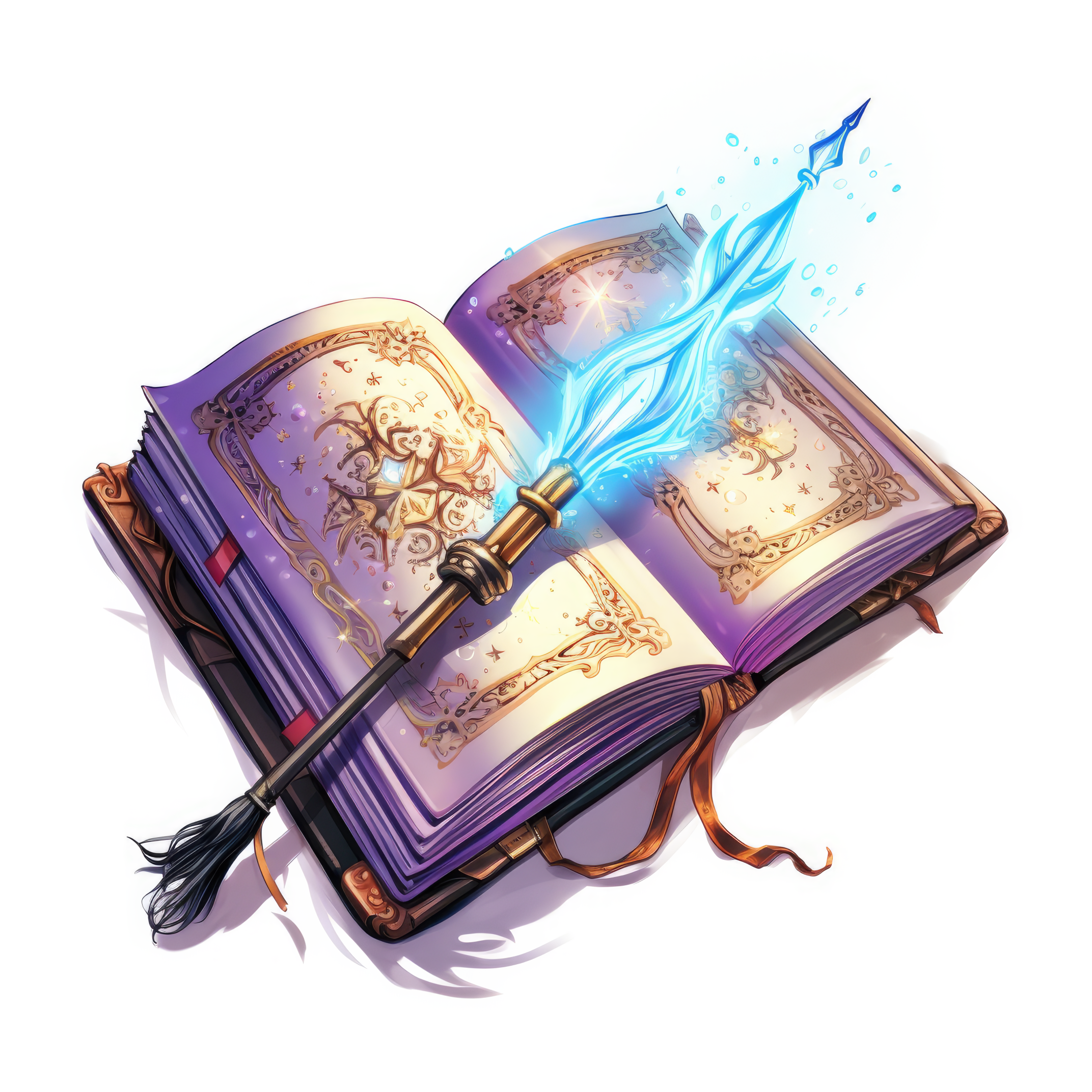 A spellbook with a magic wand 2 (paitakuva)