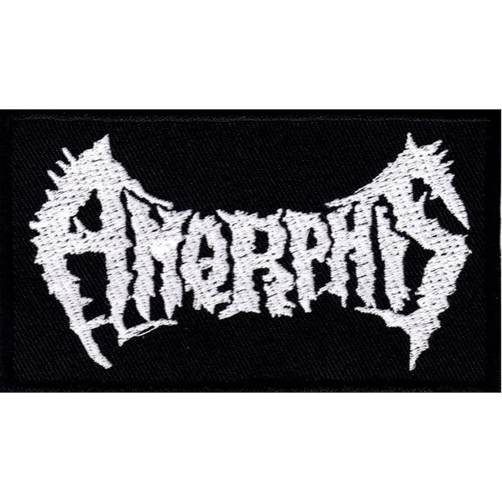 Amorphis - White logo hihamerkki